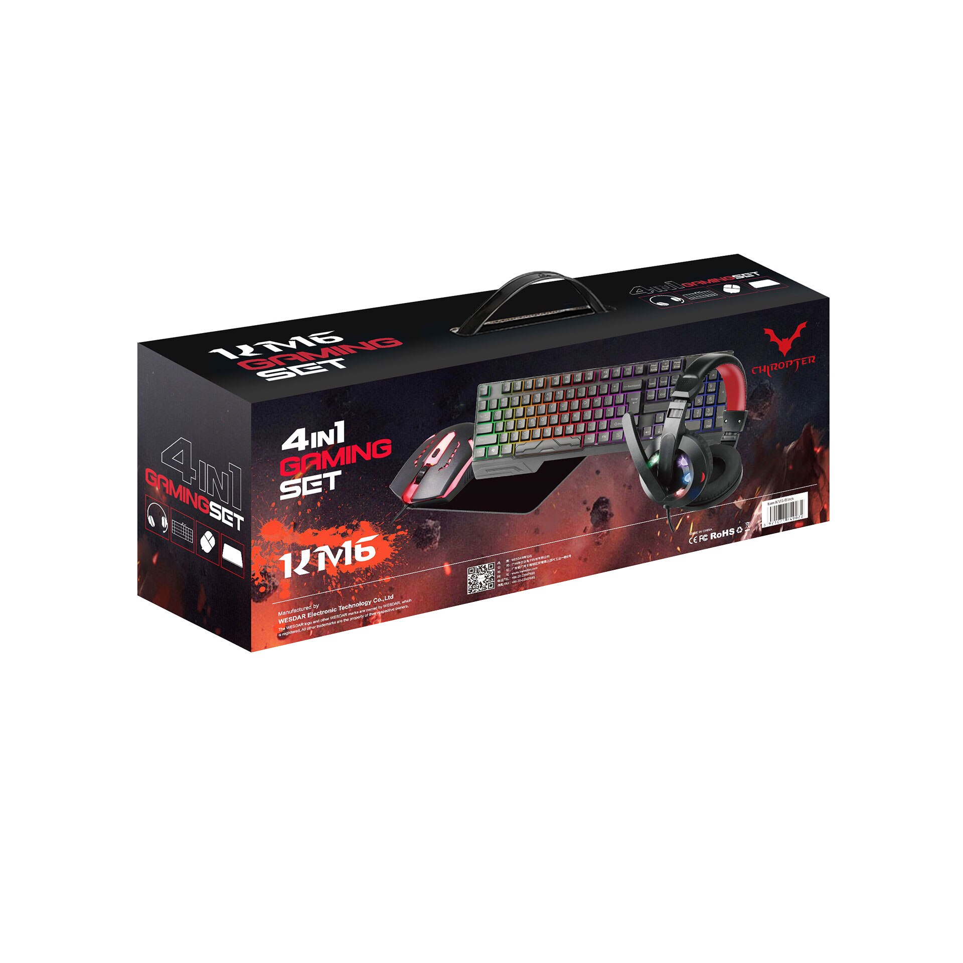 KM6 4-in-1 Gaming Set